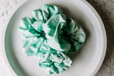 Scrunchie ~ Aqua Linen