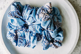 Scrunchie ~ Blue Cheetah