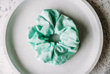 Scrunchie ~ Aqua Linen